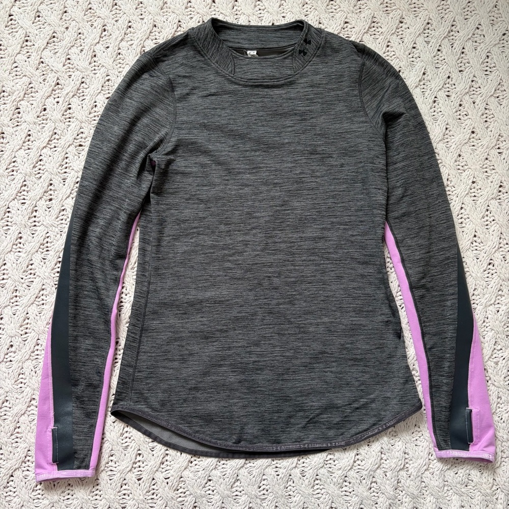 Under Armour Sweater - Women’s Grey with Purple Accents - Size Small
